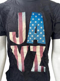 Royal Apparel Men's Jay-Z Made in America Flag Graphic Black Shirt Size Large