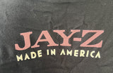 Royal Apparel Men's Jay-Z Made in America Flag Graphic Black Shirt Size Large