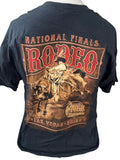 Gildan Men's Wrangler National Finals Rodeo 2013 Black Short Sleeve Shirt Size L