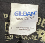 Gildan Men's Wrangler National Finals Rodeo 2013 Black Short Sleeve Shirt Size L