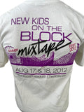 Anvil Men's New Kids On The Block Mixtape Festival 2012 White Shirt Size Small