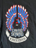 Gildan Boys Lynyrd Skynyrd Freebird Graphic Black Short Sleeve Shirt Size Large
