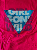 Girls Gone Wild Madonna MDNA Tour Graphic Pink Short Sleeve Shirt Size Large