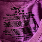Disney Girls Princesses Graphic Purple Short Sleeve Shirt Size Medium