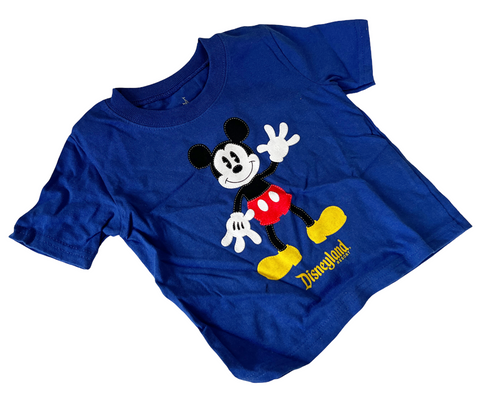 Disney Boys Disneyland Resort Mickey Mouse Graphic Blue Shirt Size 18M