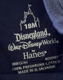 Disney Boys Walt Disney World Mickey Mouse Tie & Pocket Navy Shirt Size 18M