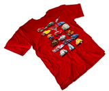 Disney Boys Pixar Cars 2 Graphic Red Short Sleeve Shirt Size Medium