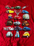 Disney Boys Pixar Cars 2 Graphic Red Short Sleeve Shirt Size Medium