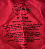 Disney Boys Pixar Cars 2 Graphic Red Short Sleeve Shirt Size Medium