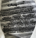 Disney Girls Tinker Bell Graphic Striped Gray/White Short Sleeve Shirt Size S