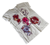 Disney Girls Princess Palace Pets Graphic White Short Sleeve Shirt Size Small