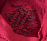 Disney Boys Jake And The Never Land Pirates 100% Pirate Red Shirt Size Medium