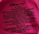 Disney Girls Mickey Mouse & Minnie Heart Graphic Pink Short Sleeve Shirt Size M