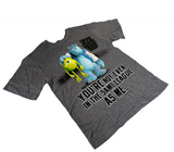 Disney Monsters University You're Not In the Same League As Me Gray Shirt Size S