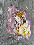 Disney Girls Princess Aurora Graphic Gray Short Sleeve Shirt Size Small