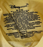 Disney Girls Beauty And The Beast Belle Yellow Short Sleeve Shirt Size Medium
