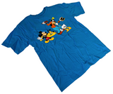 Disney Boys Mickey & Friends Graphic Blue Short Sleeve Shirt Size Medium