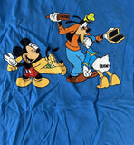 Disney Boys Mickey & Friends Graphic Blue Short Sleeve Shirt Size Medium