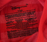 Disney Boys Mickey Mouse & Friends pocket Graphic Red Short Sleeve Shirt Size S