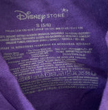 Disney Girls Elsa & Anna Sisters Forever Purple Short Sleeve Shirt Size Small