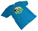 Gildan Boys One Direction Tour 2013 Graphic Blue Short Sleeve Shirt Size Large