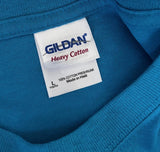 Gildan Boys One Direction Tour 2013 Graphic Blue Short Sleeve Shirt Size Large