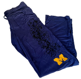 Emerson Street Women's Michigan Wolverines Graphic Navy Cozy Pants Size S