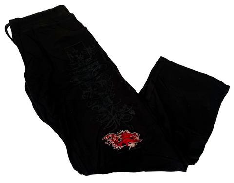 Emerson Street Women's South Carolina Gamecocks Graphic Black Cozy Pants Size M