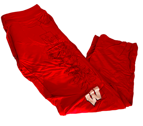Emerson Street Clothing Women's Wisconsin Badgers Graphic Red Cozy Pants Size S