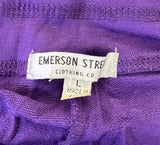Emerson Street Clothing Women's Clemson Tigers Graphic Purple Cozy Pants Size L
