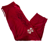 Emerson Street Women's Mississippi State Bulldogs Graphic Red Cozy Pants Size XL