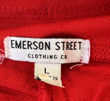 Emerson Street Women's Louisville Cardinals Graphic Red Cozy Pants Size Large