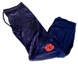 Emerson Street Clothing Women's Auburn Tigers Graphic Blue Cozy Pants Size Large