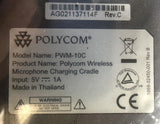 Polycom PWM-10T Wireless Microphone Kit w/ PWM-10C Charging Cradle & Accessories