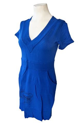 Emerson Street Clothing Women's Florida Gators Blue Short Sleeve Dress Size XS