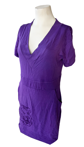 Emerson Street Clothing Women's LSU Tigers Purple Short Sleeve Dress Size Medium
