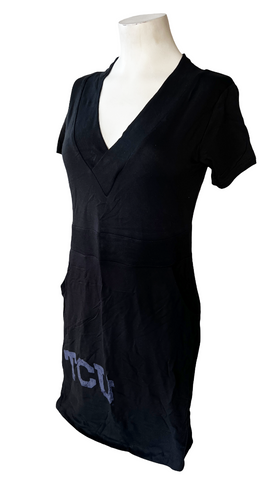 Emerson Street Women's TCU Horned Frogs Black Short Sleeve Dress Size XS