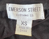 Emerson Street Women's TCU Horned Frogs Black Short Sleeve Dress Size XS