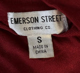 Emerson Street Alabama Crimson Tide Houndstooth Red Short Sleeve Dress Size S