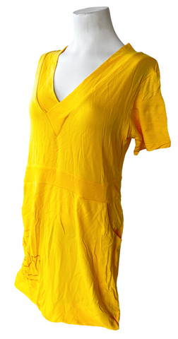 Emerson Street Clothing Women's Baylor Bears Yellow Short Sleeve Dress Size M