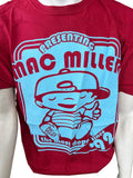 Anvil Men's Mac Miller The Most Dope Since 92 Red Short Sleeve Shirt Size XL