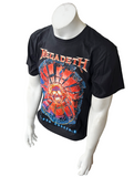 Anvil Men's Megadeth Super Collider Graphic Black Short Sleeve Shirt Size Medium