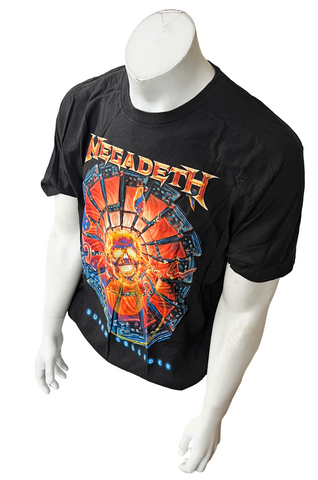 Tultex Men's Megadeth Super Collider & Kesha Misprint Black Shirt Size XL