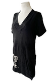Emerson Street Women's Texas Tech Red Raiders Black Short Sleeve Dress Size XL