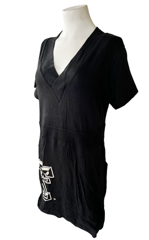 Emerson Street Women's Texas Tech Red Raiders Black Short Sleeve Dress Size XL