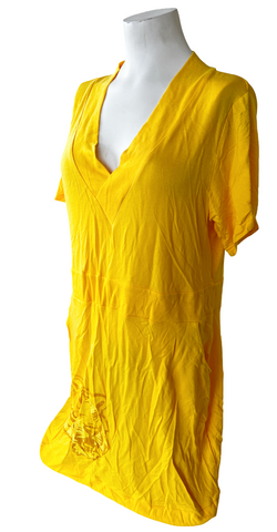 Emerson Street Clothing Women's LSU Tigers Yellow Short Sleeve Dress Size Large