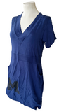 Emerson Street Women's Michigan Wolverines Navy Short Sleeve Dress Size Small