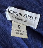 Emerson Street Women's Michigan Wolverines Navy Short Sleeve Dress Size Small
