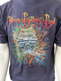 Anvil Men's The Allman Brothers Band Graphic Blue Short Sleeve Shirt Size Large