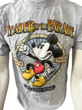 Disney Parks Men's Mickey Mouse Leader Of The Parade Graphic Gray Shirt Size M